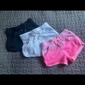 Granimals toddler girl shorts, Size 2T in black, gray and pink ombré.